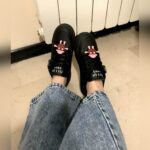 کتونی زنانه عروسکی میومیو مشکی فروشگاه آنلاین کفش و کتونی و صندل وبوت زنانه قدمک کتونی ارزان