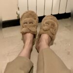 پاپوش اسلیپر زنانه پشمی خرگوشی نسکافه ای فروشگاه آنلاین کفش و کتونی و صندل وبوت زنانه قدمک کتونی ارزان