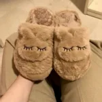 پاپوش اسلیپر زنانه پشمی خرگوشی نسکافه ای فروشگاه آنلاین کفش و کتونی و صندل وبوت زنانه قدمک کتونی ارزان