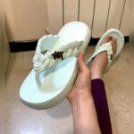 پاپوش اسلیپر زنانه لا انگشتی پروانه ای سبز فروشگاه آنلاین کفش و کتونی و صندل وبوت زنانه قدمک کتونی ارزان
