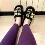پاپوش اسلیپر زنانه تدی مشکی فروشگاه آنلاین کفش و کتونی و صندل وبوت زنانه قدمک کتونی ارزان